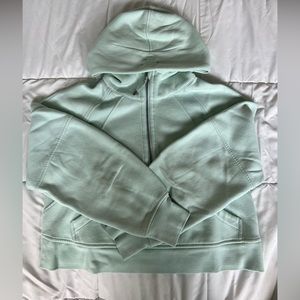 Scuba Oversized Half Zip: Delicate Mint